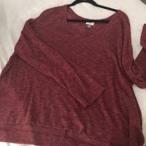 Burgundy oversized sweater